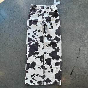 Abercrombie & Fitch High Rise 90s Relaxed Pony Print Jean 26 Nwt Msrp $110